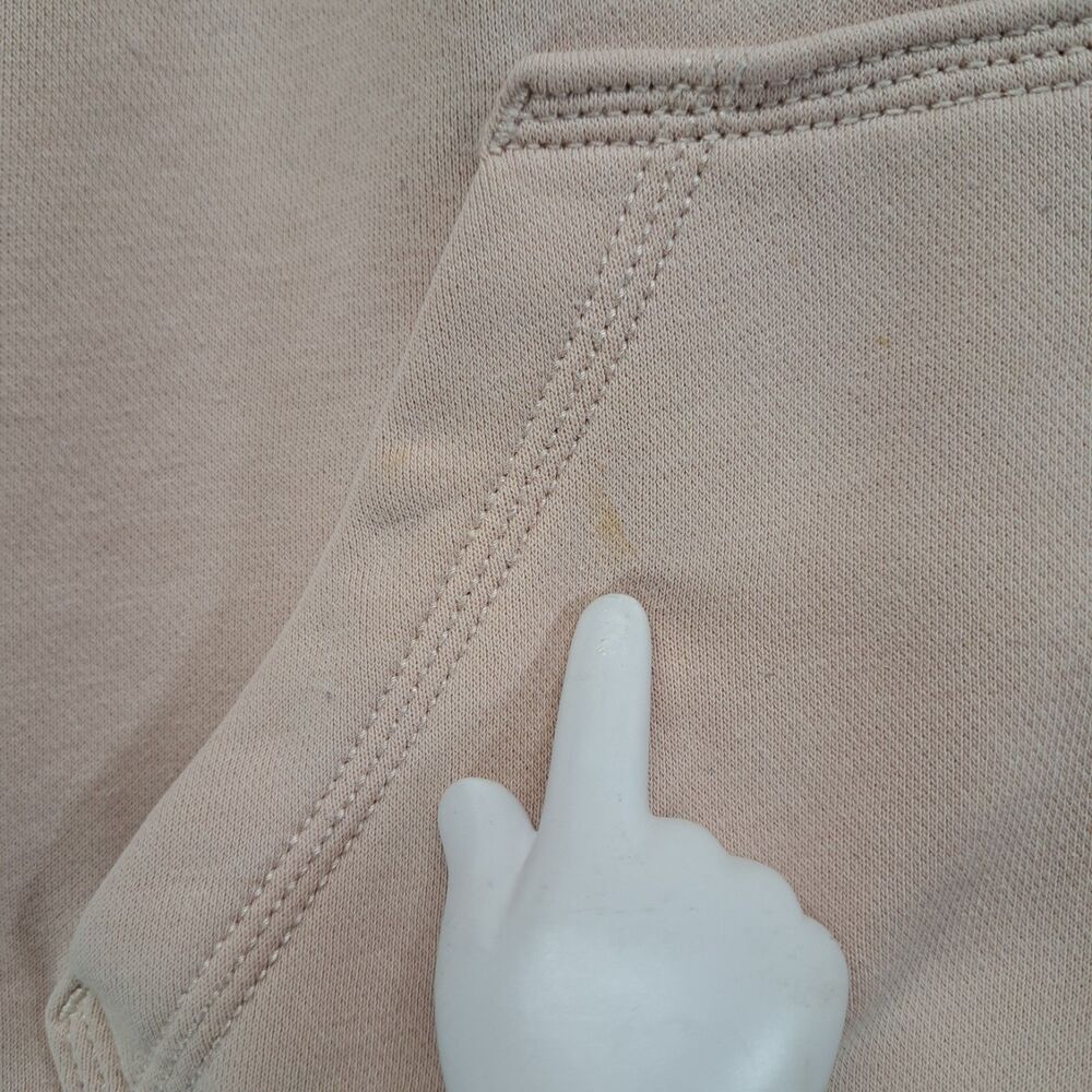 Carhartt Womens Medium Relaxed Fit Hoodie Sweatshirt Dusty Pink Sleeve Logo - Picture 6 of 14
